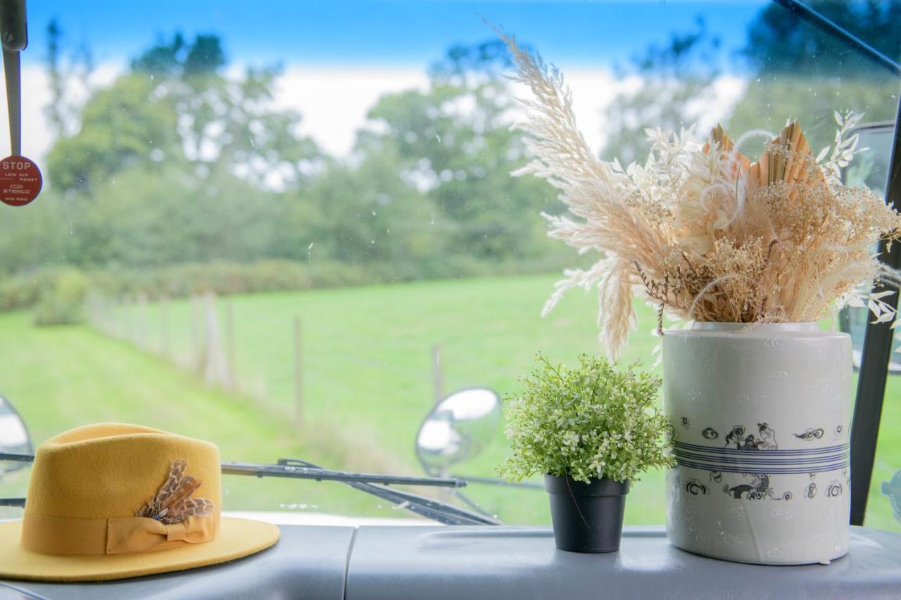 American School Bus Retreat With Hot Tub In Sussex Meadow Uckfield Eksteriør billede